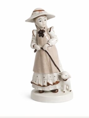 Vintage Rare Musical Girl Figurine Collectible Gift Decor Display